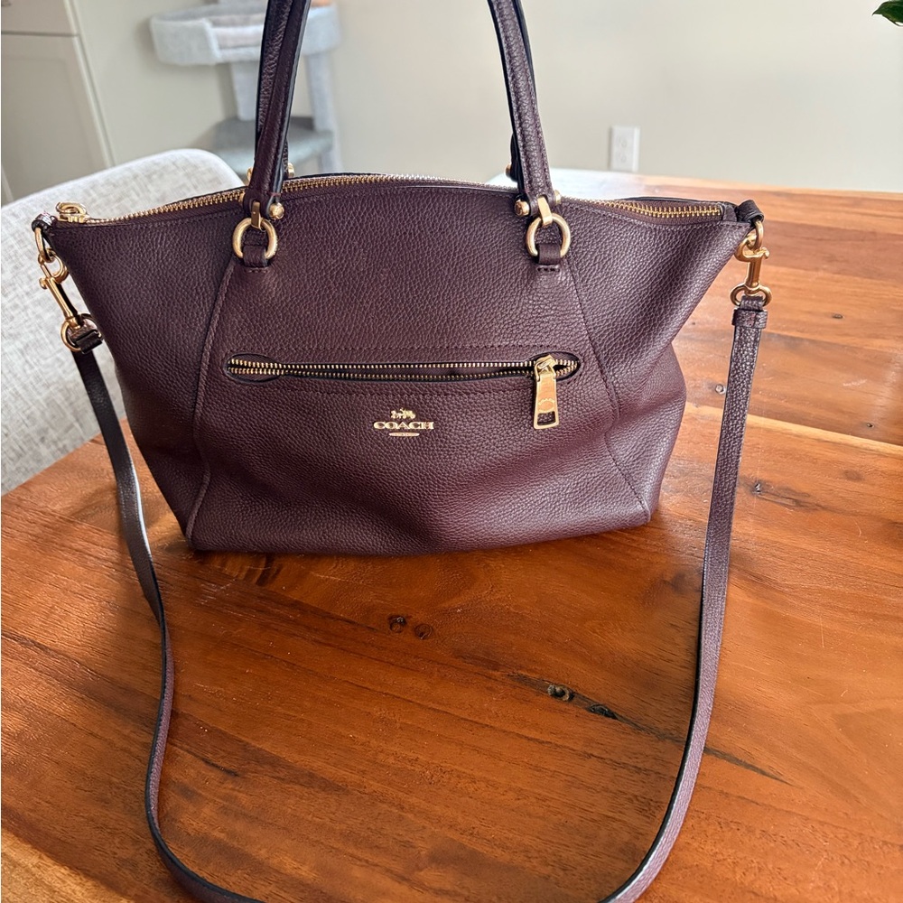 COACH Convertible Crossbody Handbag in Oxblood
